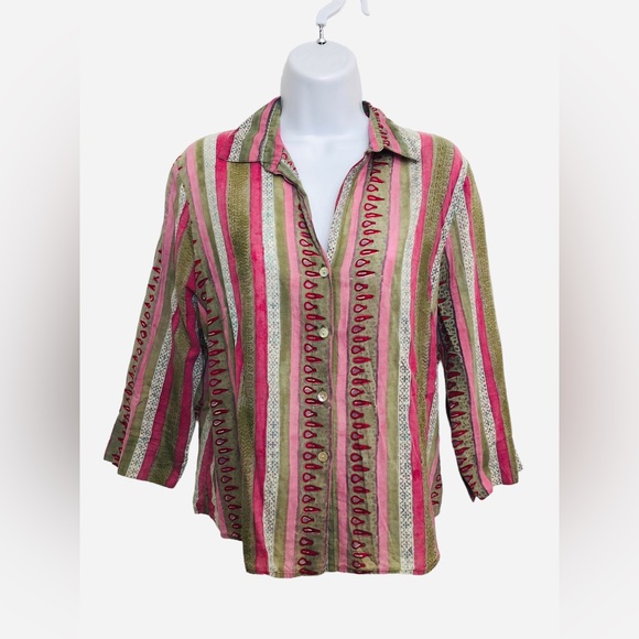 anohki Tops - Vintage 90’s ANOHKI for Magic Mountain BoHo Tribal Native American Indian Style